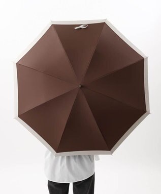 AURORA 【WEB限定】 バイカラー晴雨兼用長傘 ブラウン