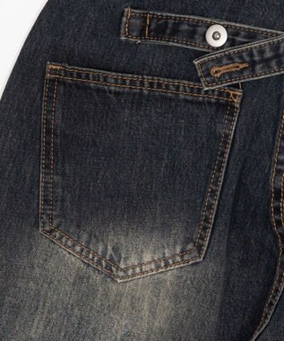 WEGO バックベルトクロスバギーデニム デニム中濃色