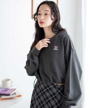 WEGO ドロストデザインPOスウェット スミクロ