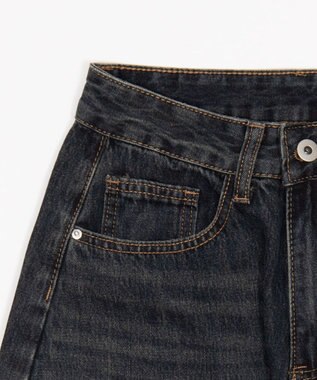 WEGO バックベルトクロスバギーデニム デニム中濃色