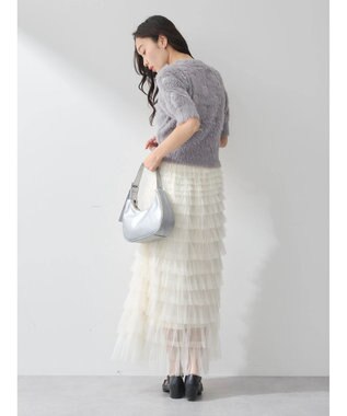 earth music&ecology ティアードフリルチュールスカート White