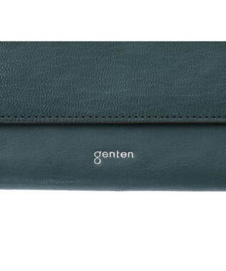 genten 【新色】フレスコ フラップ長財布 グリーン