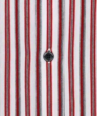 JOSEPH ABBOUD 【キングサイズ・ストレッチ・イージーケア】ジャージーストライプシャツ ワイン系1