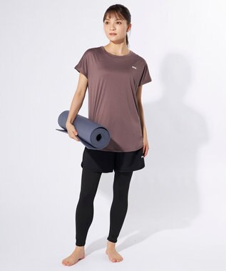 OP／FILA 【FILA】水陸両用フィットネスウェア 3点セット ダークパープル