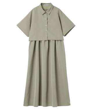 Green Parks armonia．ＳＥＴ２点　シャツワンピース Green
