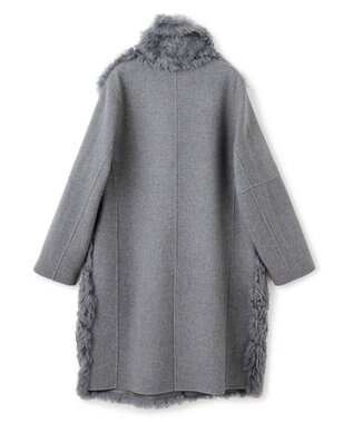 BEIGE， DANDEL / ミドル丈ムートンコート Md Gray