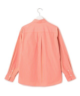23区 S 【CLASSY.5月号掲載/洗える】CANCLINI ベーシック シャツ オレンジ×サックスストライプ