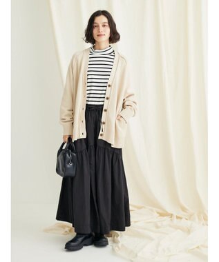 CRAFT STANDARD BOUTIQUE リバーシブルチュールスカート Black