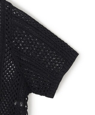 BEIGE， ATACAM / パターンメッシュ ハーフニット Black