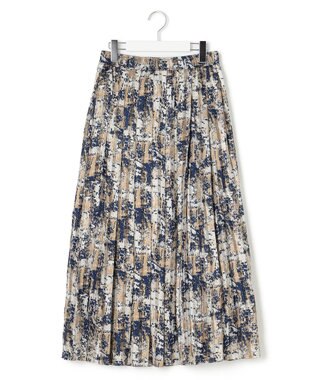 J.PRESS YORK STREET 【WOMEN】ペイントプリントスカート ネイビー系5