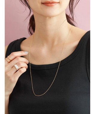 AMERICAN HOLIC ツイストチェーンロングネックレス Gold