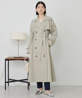 AMERICAN HOLIC 【先行予約】【花粉防止】ロングトレンチコート