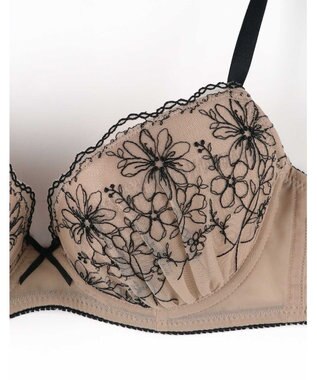 AMPHI ブラジャー ショーツセット 自然にボリュームアップ まるみバスト カップボリュームの調整可能 【ブラ＆ショーツセット】 上下セット BCC101 アンフィ／ワコール ブラウン