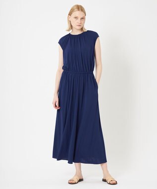 BEIGE， MELLE / ジャージードレス Ink blue