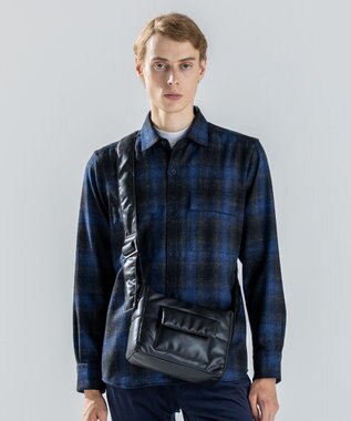 JOSEPH HOMME 新型【軽量/撥水】シンセティックソフトレザー　ワンショルダーバッグ Sサイズ ブラック系