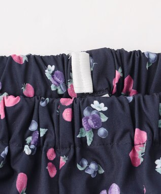 ANY KIDS 【洗濯機可能】総柄フルーツ キュロット ネイビー