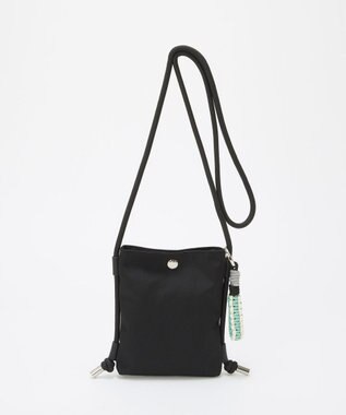 TOPKAPI 【Breath TOPKAPI】コードチャーム付き ミニショルダーバッグ / サコッシュ ブラック