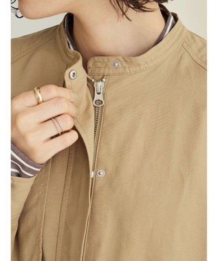 CRAFT STANDARD BOUTIQUE 綿ナイロングログランブルゾン Beige