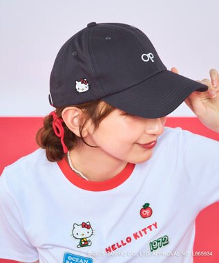 OP／FILA 【Ocean Pacific×ハローキティ】ワンポイントキャップ チャコールグレー