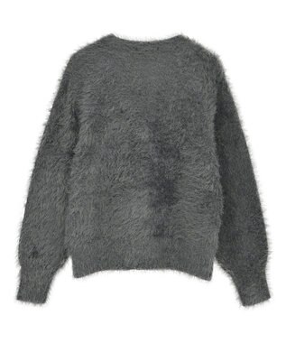 Green Parks シャギーＶネックカーディガン Gray