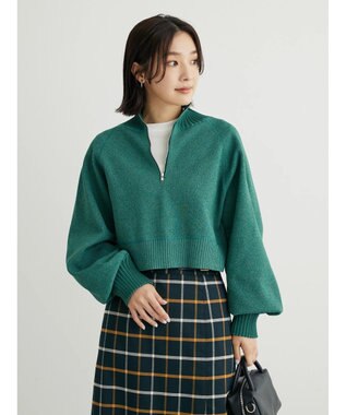 Green Parks ＫＢＦ２ｗａｙクロップドスウェットライクプルオーバー Green