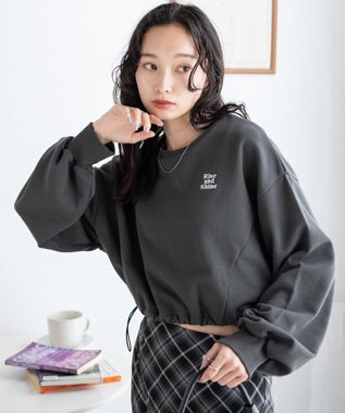 WEGO ドロストデザインPOスウェット スミクロ