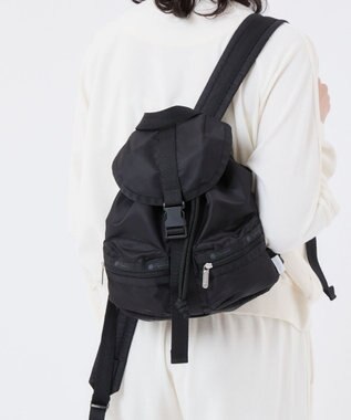 LeSportsac SMALL VOYAGER MH/ブラックサテンスナイデル ブラックサテンスナイデル