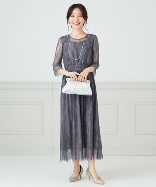 ANY SIS 【2WAY】ジュエル調フレームパーティ バッグ シルバー