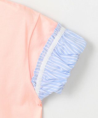 組曲 KIDS 【150-160㎝】リボンリスト Tシャツ ライトピーチ