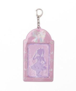 WEGO 【痛バ＆推し活グッズ】ラメクリアカラーモチーフカードホルダーキーホルダー ライトピンク