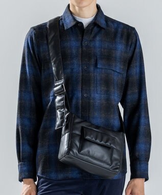 JOSEPH HOMME 新型【軽量/撥水】シンセティックソフトレザー　ワンショルダーバッグ Sサイズ ブラック系