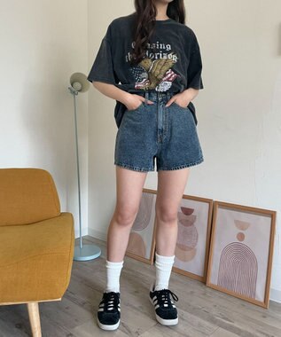 WEGO デニムショートパンツ デニム中濃加工色