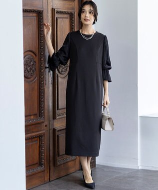 ANY SIS 【洗える】ベルスリーブナロー ドレス