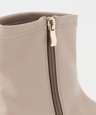 ANY 【LLサイズ有り】ソフトタッチローヒールブーツ ベージュ