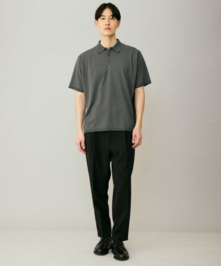 UNFILO MENS アラエルアンチピリングニット ポロ セイジグリーン