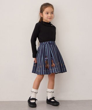 ANY KIDS メロディスカート ネイビー×バイオリン