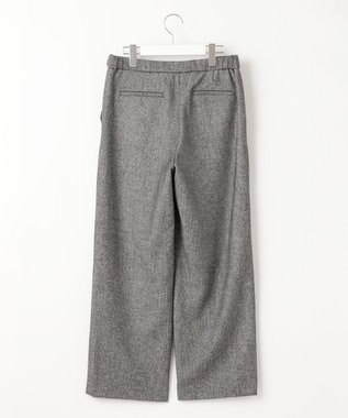 J.PRESS LADIES クラシカルツイード＆ヘリンボン セミワイド パンツ ブラック系5