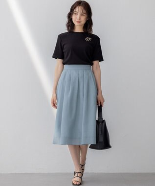 組曲 S ベーシックリブ Tシャツ ブラック系