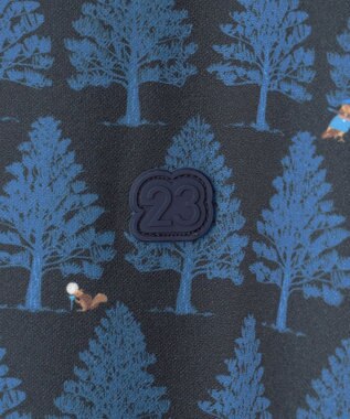 23区GOLF 【MEN】白夜ゴルフ柄 長袖シャツ ネイビー系5