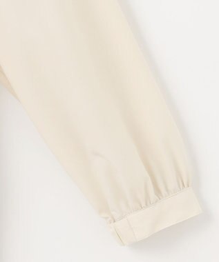 J.PRESS LADIES L 【洗える】80/1スパンタイプライター ノーカラー ブルゾン ベージュ系