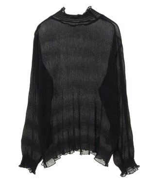 AMERICAN HOLIC マジョリカプリーツハイネックブラウス Black