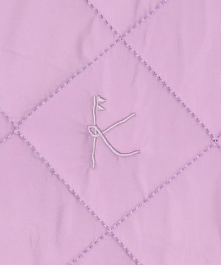 組曲 KIDS 【150-170㎝】マフラー付き中綿キルト アウター ラベンダー