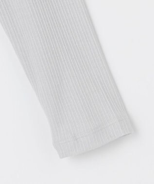 J.PRESS LADIES シルク混ベアテレコ ハイネック シアー カットソー ライトグレー系