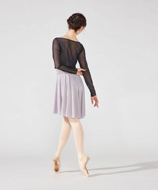 Chacott チュールショートトップ ブラック