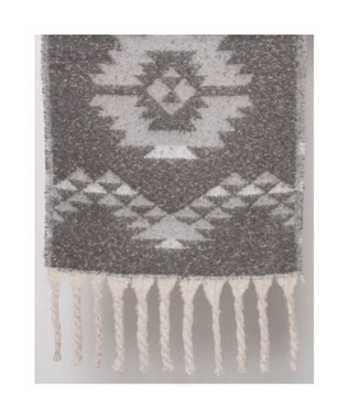 UNBILLION カシュネ cache nez / リサイクルポリオルテガ柄ジャカードストール GY