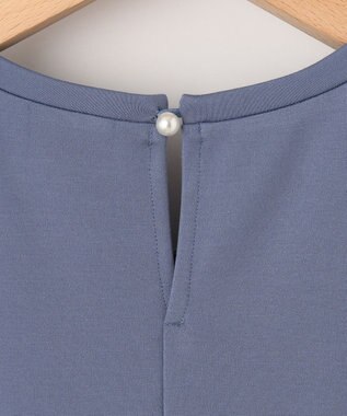 組曲 【接触冷感・洗える】美シルエットポンチ ワンピース ブルー系