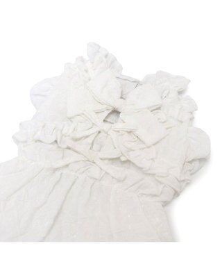 PET PARADISE cherircouture フリルリボン ワンピース 《ホワイト》 小型犬 ホワイト