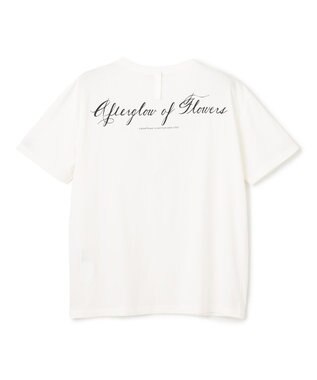 BEIGE， 【洗える】CAMPANULA / メッセージプリントTシャツ White