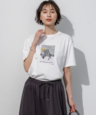 23区 L Lauren Rolwing コラボ グラフィックプリント Tシャツ