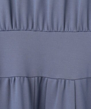 組曲 【接触冷感・洗える】美シルエットポンチ ワンピース ブルー系